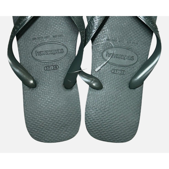 Havaianas Unisex Flip Flop Sandals Dark Olive Green Size 7/8W- 6/7M New With Tag - Picture 3 of 8